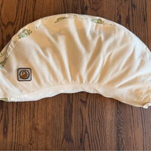 Blessed Nest Cream and Green Organic Nursing Pillow